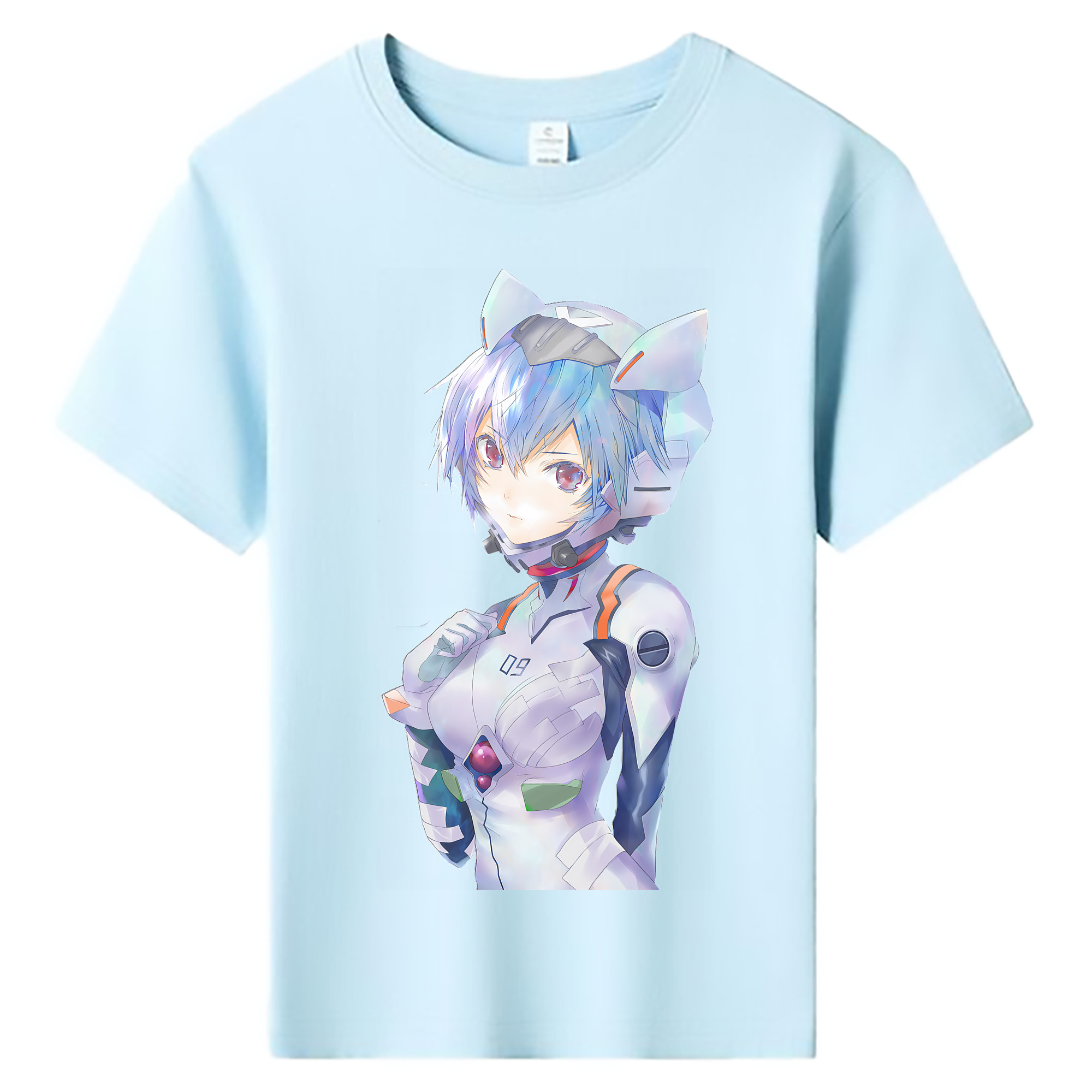 （画像用） EVA 新世紀エヴァンゲリオン 綿100％キッズTシャツ（フロントプリント）